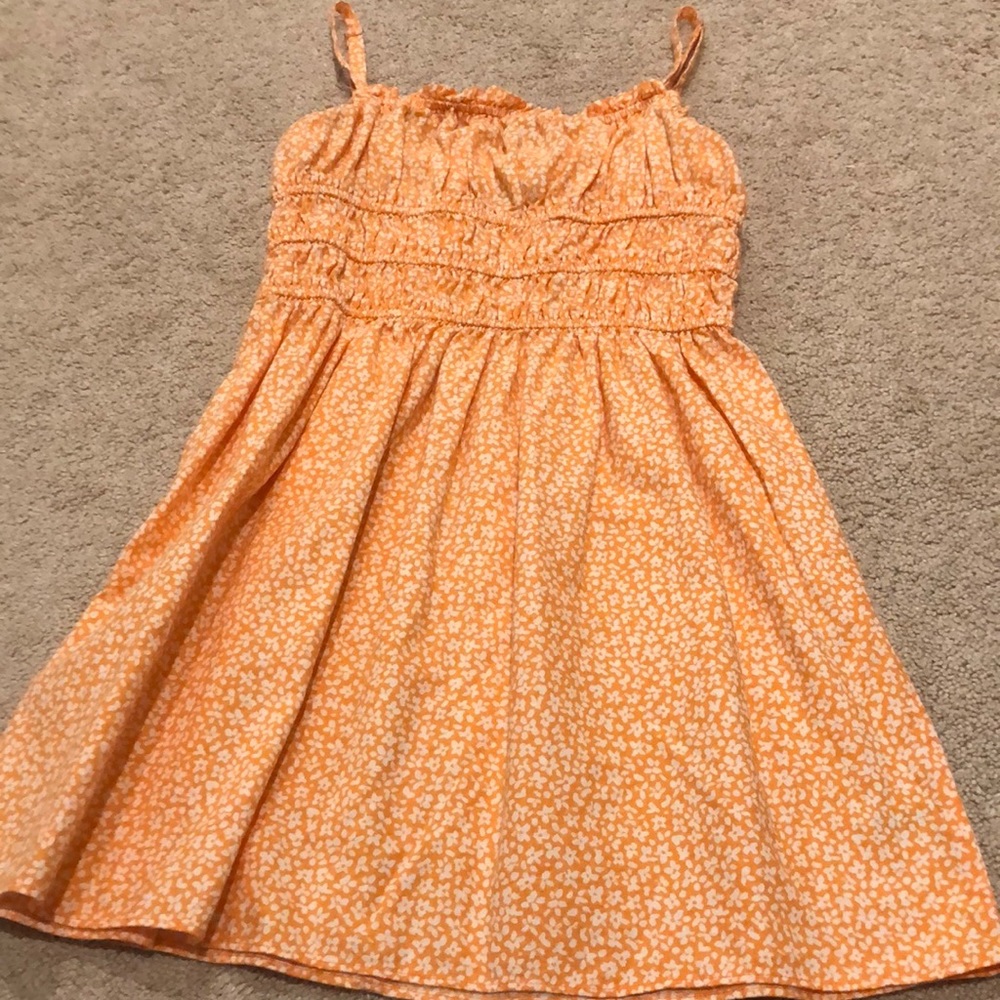 Women’s orange mini tank dress XS